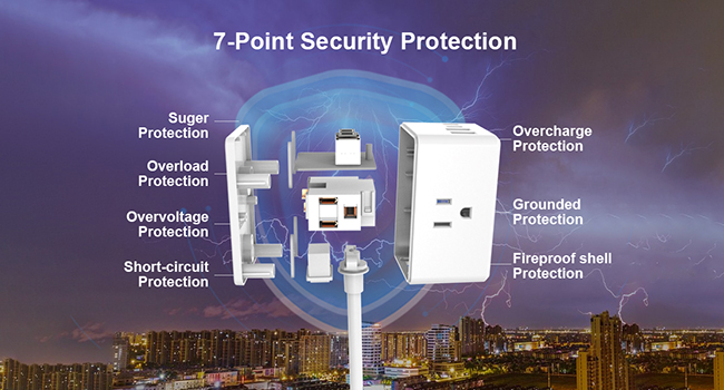 flat plug extension cord surge protector outlet usb outlet surge protector power strip 15 ft cord