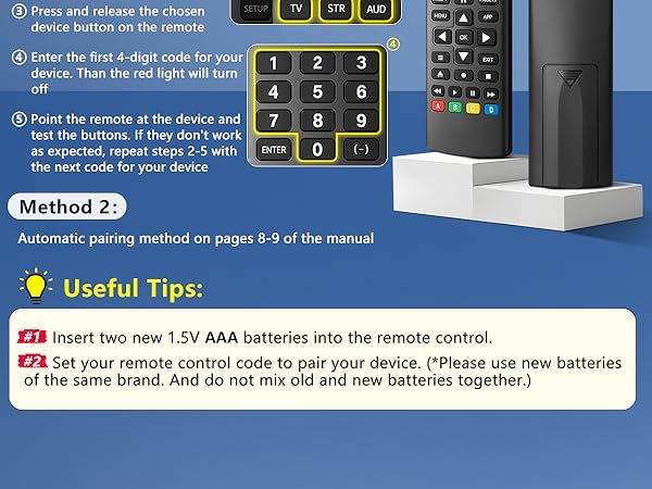 Universal-TV-Remote-Control for Samsung, LG, Hisense, TCL, Sony, Vizio, Onn, Toshiba, Philips