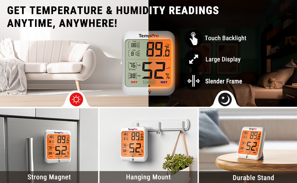 weather thermometer room thermometer for home digital temperature gauge temp humidity monitor