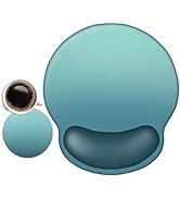 AIMSA Ergonomic Mouse Pad with Wrist Support, Gel Non-Slip PU Base Gradient Wrist Rest Pad for Ho...