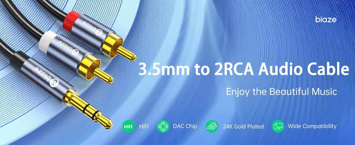 3.5mm to RCA Audio Cable