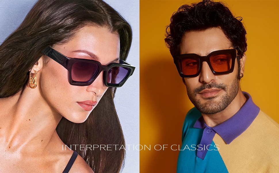 black square sunglasses
