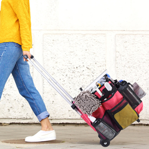 rolling cleaning caddy