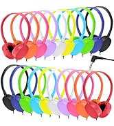 Wensdo Kids Headphone Bulk 25 Pack Multi Color for Classroom School, Wholesale Durable Earphones ...