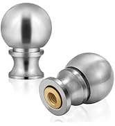 Ball Lamp Finial Cap Knob for Lamp Shade Top,Solid Lamp Finial Caps,Heavy Brushed Nickel Top Scre...