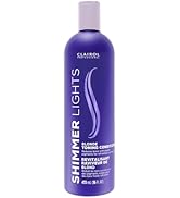 Clairol Professional Shimmer Lights Purple Shampoo &amp; Conditioner | Neutralizes Brass &amp; Yellow Ton...
