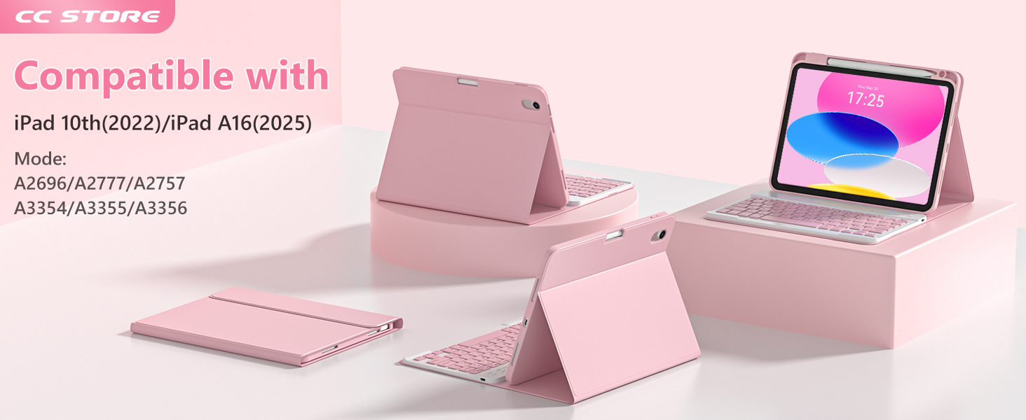 ipad a16 case with keyboard,ipad 10th generation case with keyboard,a16 ipad case with keyboard