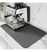 DK177 Coffee Mat Coffee Bar Mat Hide Stain Absorbent Drying Mat with Waterproof Rubber Backing Fi...