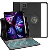 OYEEICE for iPad Pro 11 inch Case with Keyboard - Detachable Backlit Keyboard, Upgraded Magnetic ...