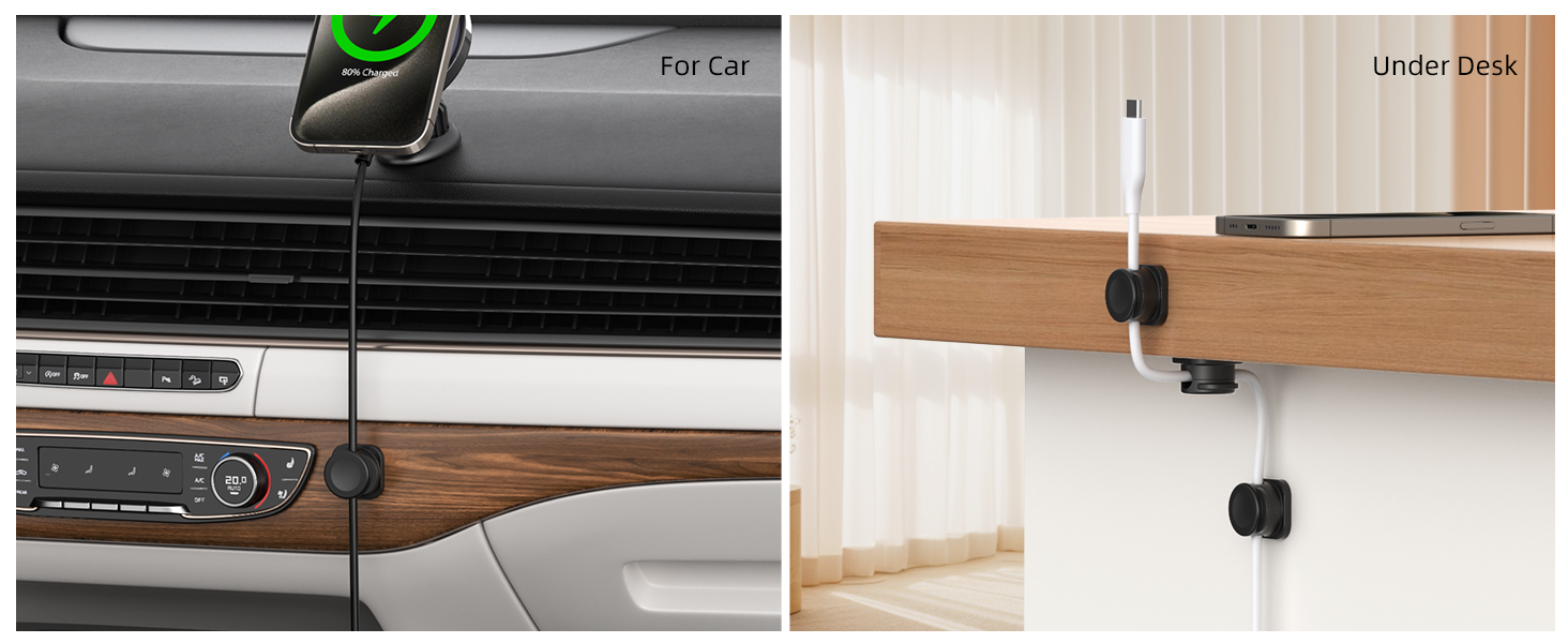 cord holder for nightstand cable clips