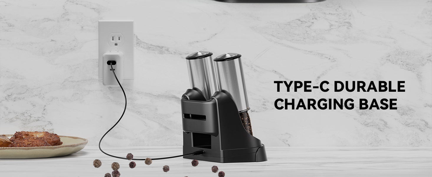 Rechargeable Salt and Pepper Grinder