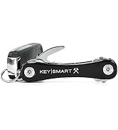 KeySmart Rugged - Multi-Tool Key Holder with Bottle Opener and Pocket Clip (up to 14 Keys, Black)