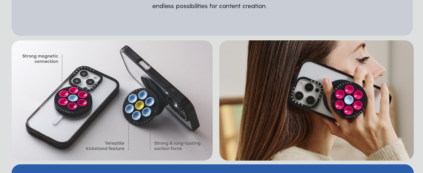 CASETiFY Snappy Snap &amp;amp; Stick Grip Stand