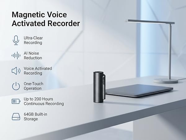 voice activated recorder magnetic recording device listening devices digital audio recorder