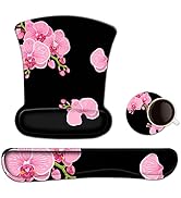 ToLuLu Keyboard Mouse Pad Wrist Rest Gel Ergonomic Mouse Pads for Computer Laptop Office Home, Co...