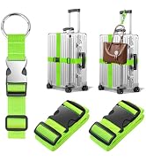BILIONE 2Pcs Luggage Straps for Suitcases with Add A Bag Strap, 75