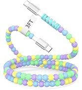 iMangoo 3ft Short USB C Cute Beaded Charger Cable for Carplay Car Play Cord Tangle-Free for Apple...