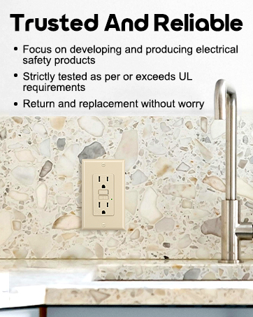 15Amp GFCI Outlet Ivory