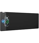 abc.mat 2-in-1 Mouse Pad with Magnetic Wireless Charging, Gaming Mouse Pad, 31.5"*11.8" Large Des...