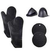 Silicone Oven Mitts Pot Holders