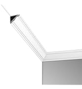 Art3d 10-Pack White Ceiling Crown Molding Trim, High Impact Polystyrene Decorative Ceiling Mouldi...