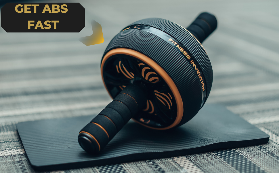 abs wheel, workout equipment men, abs exercise equipment, ab wheel roller with knee mat, ab wheel