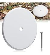 7 Inch Cleanout Cover, Decorative Cleanout Access Covers Plate, Round Stainless Steel Flat Cover ...
