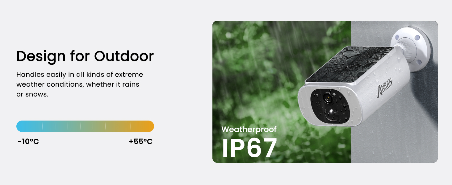 ANRAN 2K Cameras for Home Security Outside