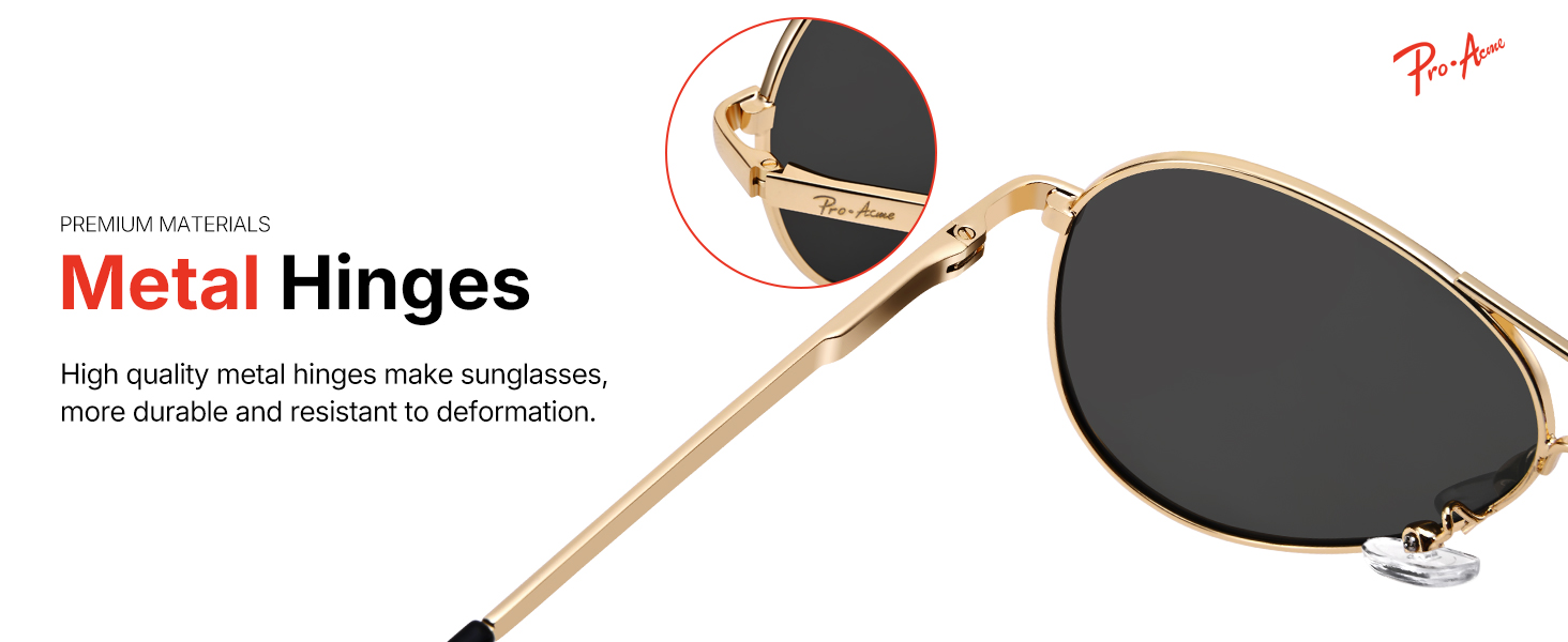 Pro Acme Kids Aviator Sunglasses for Boys Girls, Polarized Small Face for Youth
