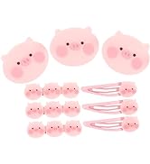 FOMIYES 9pcs Hairpin Pink Decor Bangs Hair Clip Hair Accessories for Girls Chrismas Gifts No Slip...