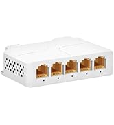 Ztyuav 5 Port Gigabit PoE Extender 1 in 4 Out-IEEE 802.3af/at, 90W in 30/60W Out PoE Repeater 10/...