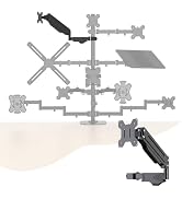 Pholiten Single Monitor Arm, Gas Type Display Arm, Double Articulated, 35MM Pole Mount, Supports ...