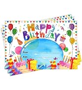 D24TIME 36Pcs Watercolor Happy Birthday Award Certificates Gifts for Kids Classroom Birthday Cert...