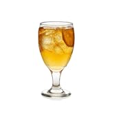 Libbey Classic Goblet Party Glasses, 16.25-ounce, Set of 12