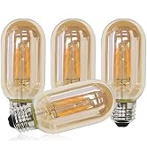 CTKcom T45 E26 Amber Antique LED Edison Light Bulb,T14 LED Tubular Vintage Antique Dimmable led B...