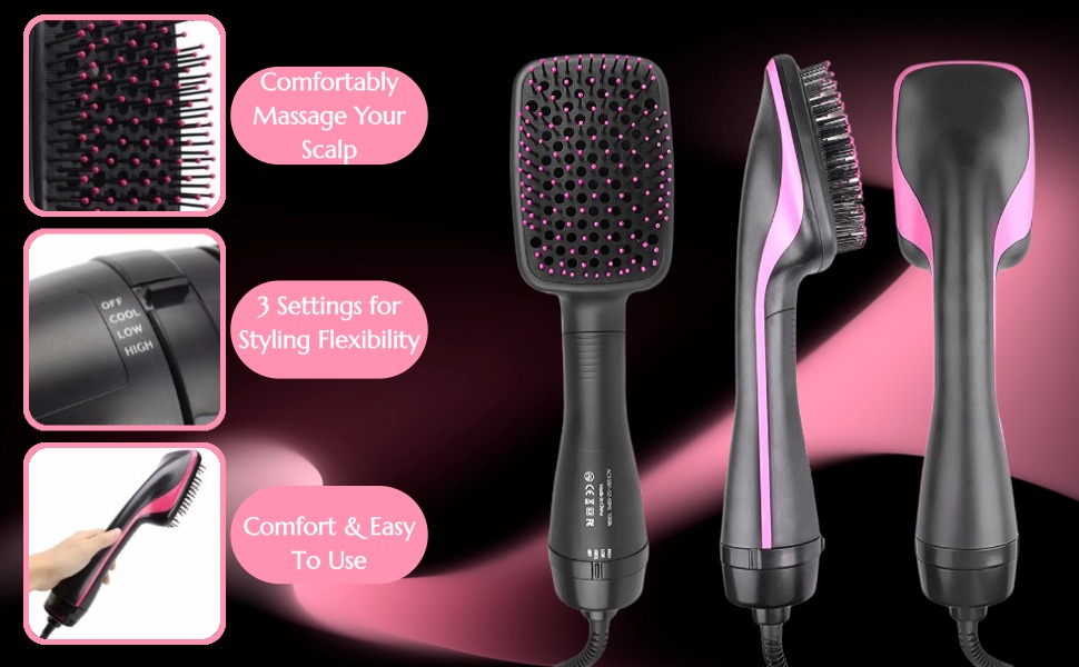 heated straightening brush