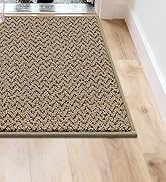 COSY HOMEER Door Mat 17" x 71" Non Slip Absorbent Entryway Rugs Dirt Trapper Doormats Washable En...