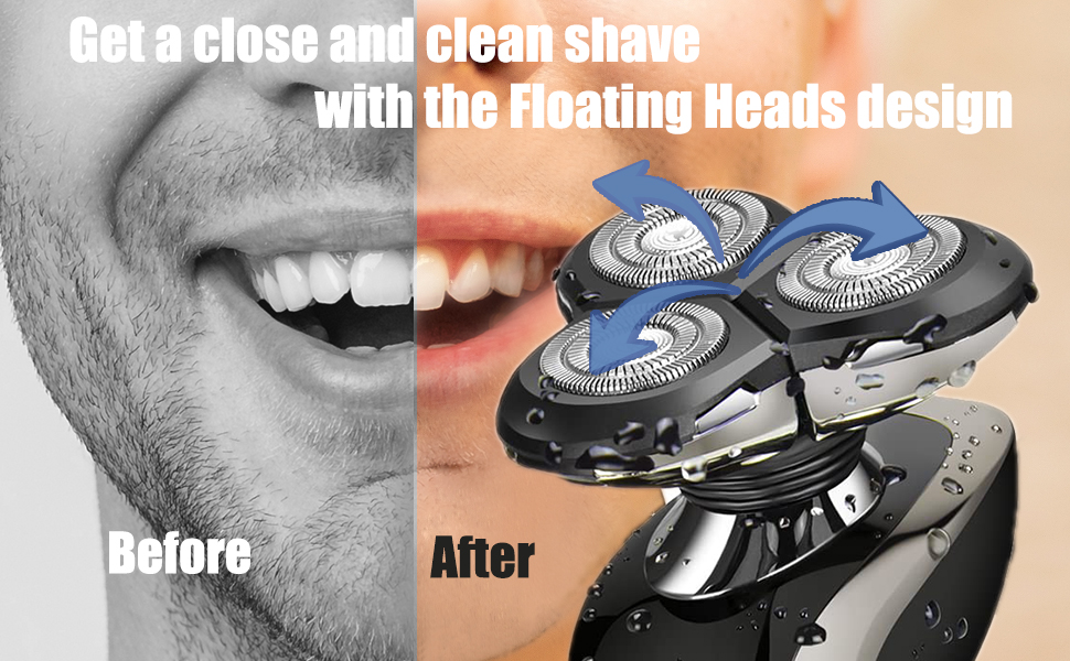 electric razor for men face clean shave