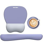 TECKNET Gel Mouse Pad Set with Wrist Rest and Keyboard Wrist Rest, Ergonomic Mousepad Rests with ...