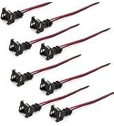 Downhill 8 PCS Automobile Fuel Injector Connector, Fuel Injector Wiring Harness, Waterproof Shell...