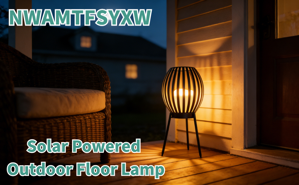 Solar Powered Outdoor Floor Lamp