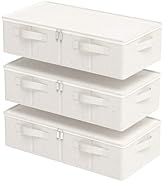 ENUMAIL Underbed Storage Box, Foldable Under Bed Storage Bags Container, Underbed Storage Organiz...