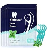 5 Pack Yiofowu Dental Floss (750 Counts), Soft &amp; Smooth for Sensitive Gums, Daily Plaque Control,...