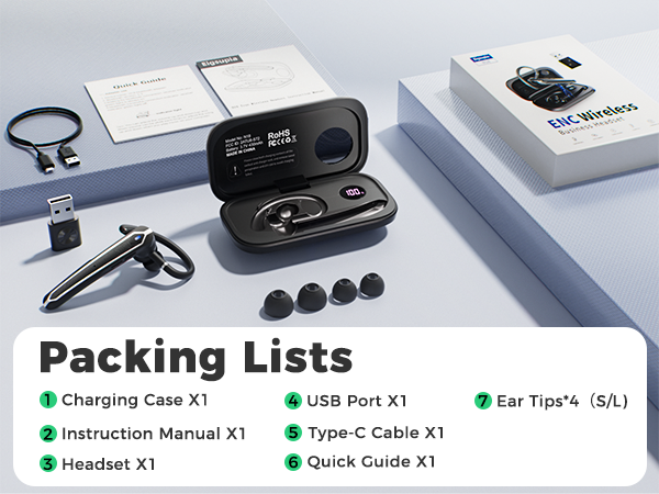 single ear bluetooth headset