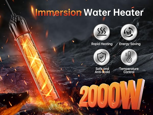 2000W High-Power Water Heater, Rapid Heating