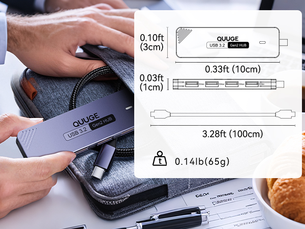 USB C Hub 3.3ft