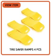 Tire saver ramps