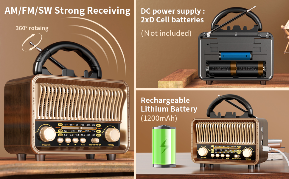 excellent reception and long battery life