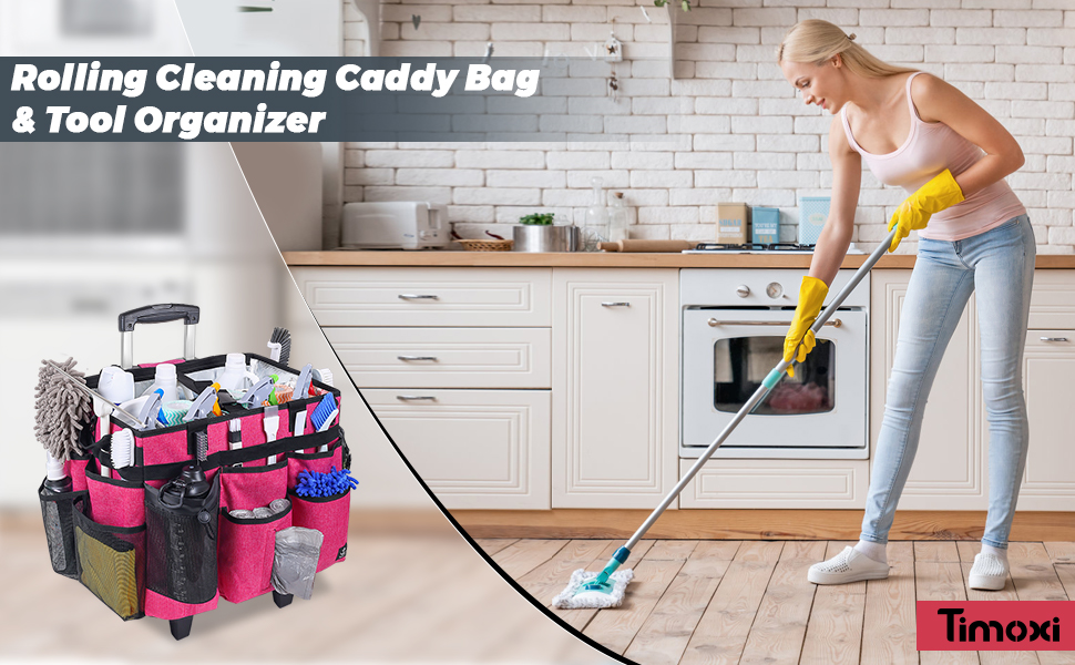 rolling cleaning caddy