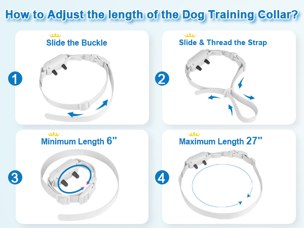 How to adjust the collar strap